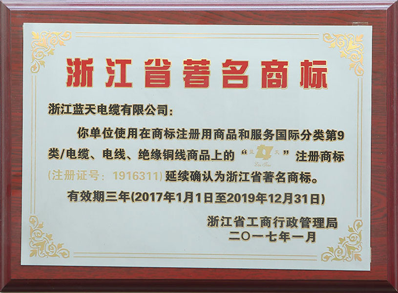 Famous Trademark of Zhejiang