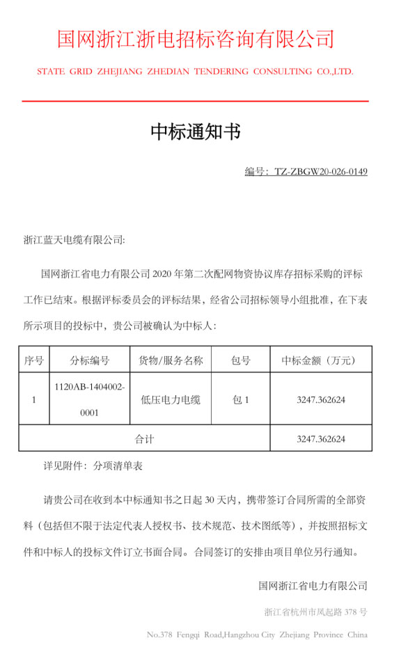 Bid-winning News